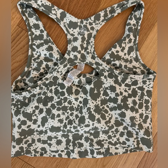Sage Workout Set Two Piece Inkspot Leggings and Bra Top - Picture 2 of 5